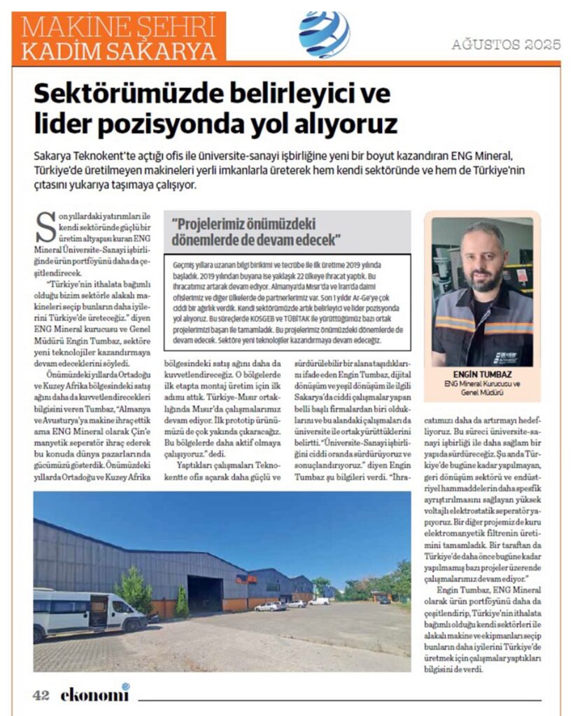 Sektörümüzde Belirleyici ve Lider Pozisyondayız